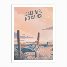 Salt Air No Cares Art Print