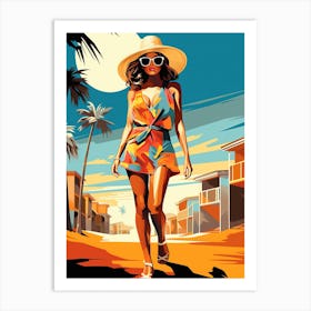 Beach Girls 2 Art Print