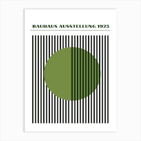 Bauhaus Green Exhibition 11 Art Print