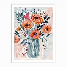 Flowers In A Vase 2 Art Print