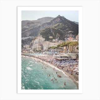 Amalfi Coast Landscape Art Print