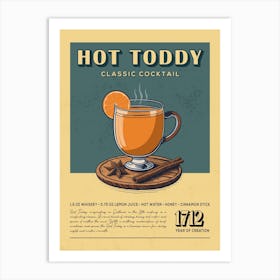 Hot Toddy Cocktail Art Print