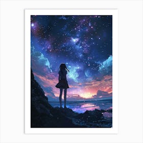 Starry Night Sky Art Print