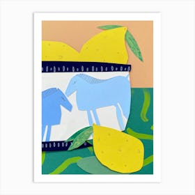 Fruit And Foals Art Print