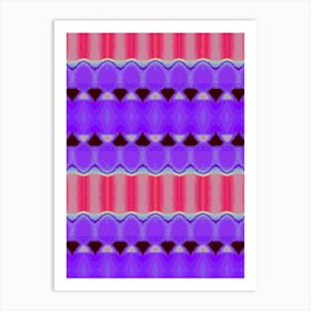 Purple And Pink Stripes Art Print