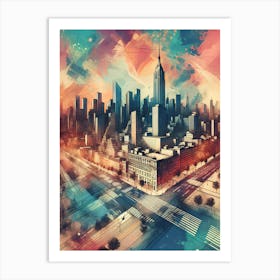 New York City Skyline 1 Art Print