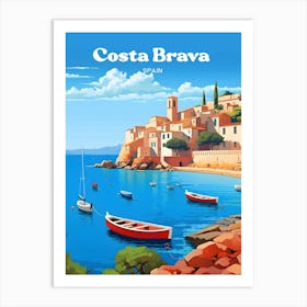 Costa Brava Spain Vacation Travel Art Art Print