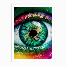 Rainbow Eye Art Print