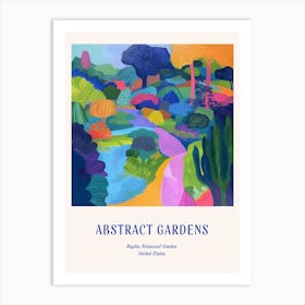 Colourful Gardens Naples Botanical Garden Usa 4 Blue Poster Art Print