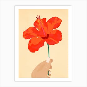 Hibiscus Affection Art Print