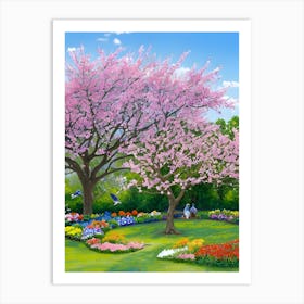 Cherry Blossoms 1 Art Print