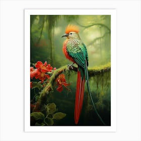 Majestic Plumage: Resplendent Quetzal Wall Art Art Print