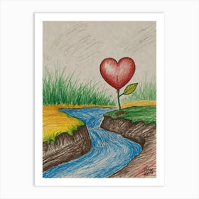 Heart Of Love 62 Art Print