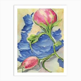 Radish Fauvist vegetable Art Print