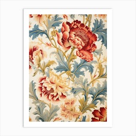 Floral Wallpaper 28 Art Print