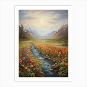 'Sunrise In The Valley' art print Art Print