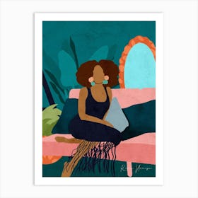 On My Couch Art Print
