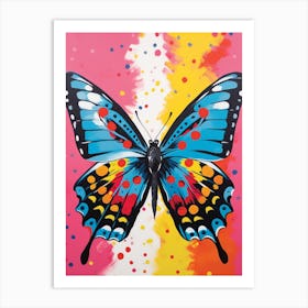 Pop Art Admiral Butterfly 1 Art Print