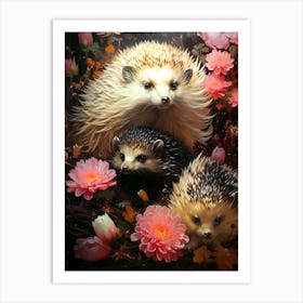 Hedgehogs Art Print