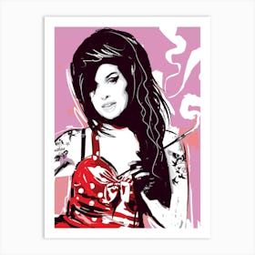 Amy Winehouse Pop Art Art Print