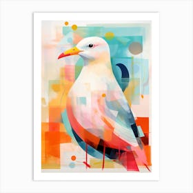 Bird Painting Collage Seagull 1 Art Print