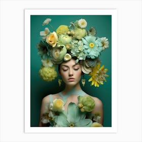 Flower Girl 8 Art Print