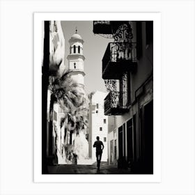Malaga, Spain, Black And White Analogue Photography 4 Art Print