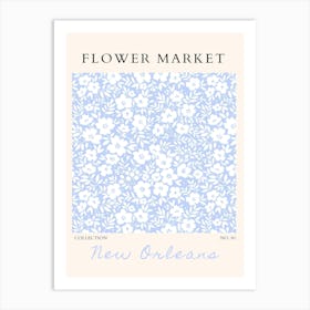 New Orleans Flower Market Art Print