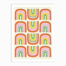 Rainbows Colorful Kids Art Print