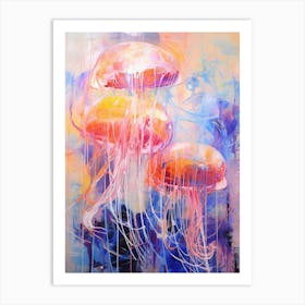 Jellyfish Abstract Expressionism 3 Art Print
