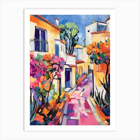 Limassol Cyprus 4 Fauvist Painting Art Print