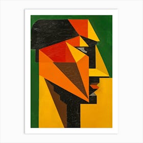 Geometric Head Art Print