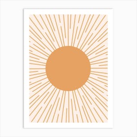 Cheerful Sun Art Print