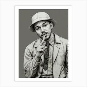 Chris Brown 2 Art Print