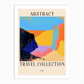 Abstract Travel Collection Poster Libya 3 Art Print