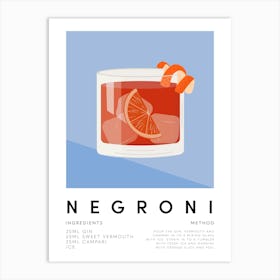 Negroni No.1 Art Print