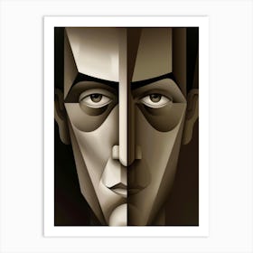 Face Of A Man 25 Art Print