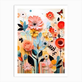 Serenity Blooms Minimalist 1 Art Print