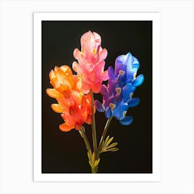 Bright Inflatable Flowers Bluebonnet 3 Art Print