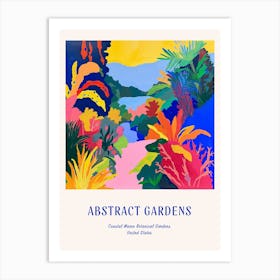 Colourful Gardens Coastal Maine Botanical Gardens Usa 3 Blue Poster Art Print