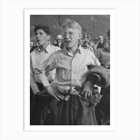 Boy Watching Miners Contest At Labor Day Celebration, Silverton, Colorado By Russell Lee Art Print