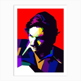 Antonio Carlos Jobim Brazilian Jazz Musician Pop Art WPAP Art Print