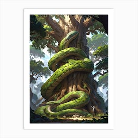 Snake Tree Art Print