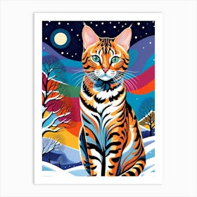 Bengal Cat Art Print