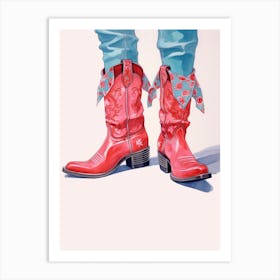 Western Boots Art Print