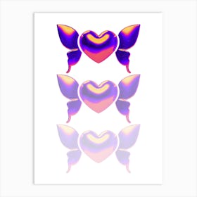 Holographic Heart Art Print