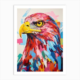 Colourful Bird Painting Golden Eagle 1 Art Print