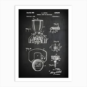 Doughnut, Pastry And Cake Filler Patent Doughnut Pastry Cake Filler Kitchen Art Vintage Kitchen Baking Bakery Patent Print Hk9351 Art Print