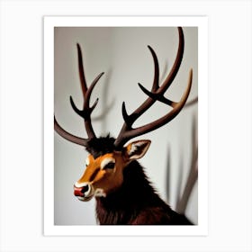 Deer Head 15 Art Print