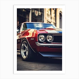 Close Of American Muscle Car 001 Art Print